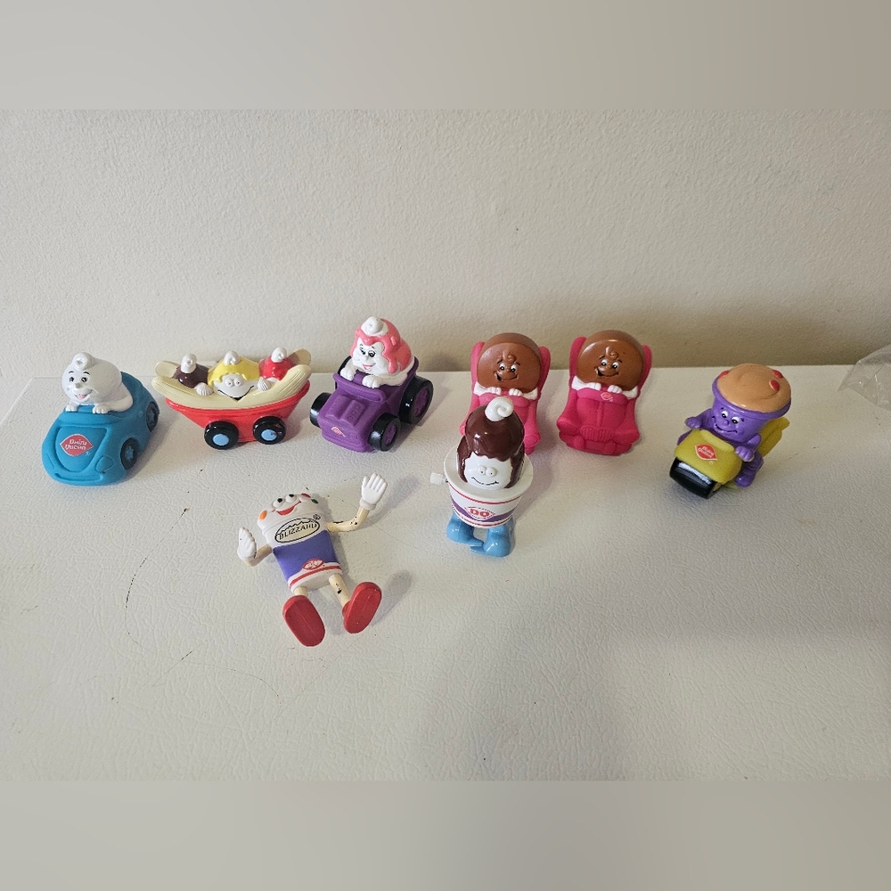 Dairy Queen DQ Meal Cars Fast Food Toys Set of 8